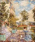 childe hassam In a French Garden painting